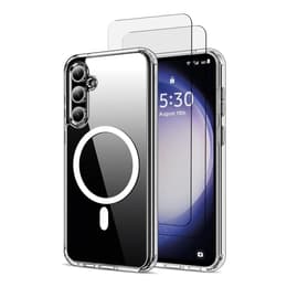 Case Galaxy S23 fe and 2 protective screens - TPU - Transparent