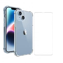 Case iPhone 14 Plus and protective screen - TPU - Transparent