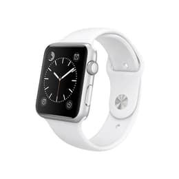 Apple Watch (Series 1) December 2016 42 - Aluminium Silver - Sport loop White