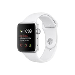 Apple Watch (Series 1) December 2016 42 - Aluminium Silver - Sport loop White