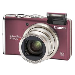 Canon PowerShot SX200 IS Compact 12Mpx - Bordeaux