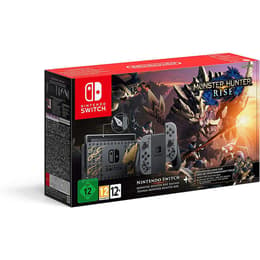 Nintendo Switch 32GB - Grey - Limited edition Monster Hunter Rise