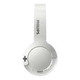 Philips BASS+ SHB3075WT Bluetooth Headphones with microphone - White