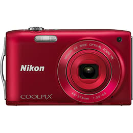 Nikon S3300 Compact 16Mpx - Red