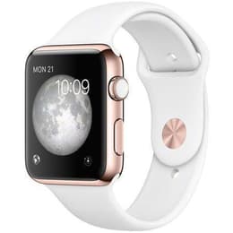 Apple Watch (Series 3) 2017 38 - Aluminium Rose Gold - Sport loop White