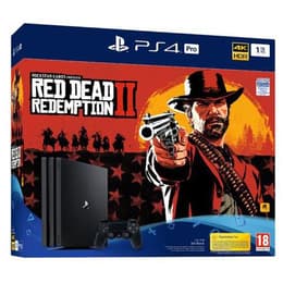 PlayStation 4 Pro 1000GB - Black + Red Dead Redemption II