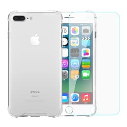 Case and 2 protective screens iPhone 7 Plus/8 Plus - Recycled plastic - Transparent