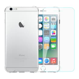 Case and 2 protective screens iPhone 6 Plus/6S Plus - Recycled plastic - Transparent