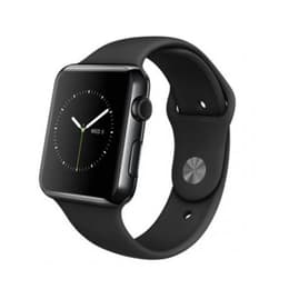 Apple Watch (Series 2) December 2016 38 - Stainless steel Black - Sport loop Black