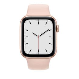 Apple Watch (Series SE) September 2020 44 - Aluminium Gold - Sport loop Pink sand