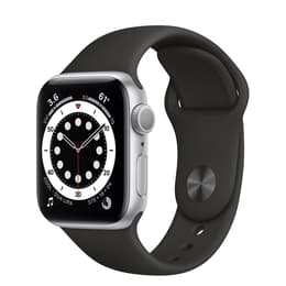 Apple Watch (Series 6) September 2020 40 - Aluminium Silver - Sport loop Black