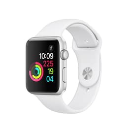 Apple Watch (Series 2) GPS 42 - Stainless steel Silver - Sport loop White