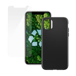 Case iPhone 11 and protective screen - Plastic - Black