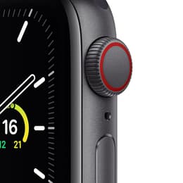 Apple Watch (Series 4) GPS + Cellular 40 - Aluminium Space Gray - Sport band Black
