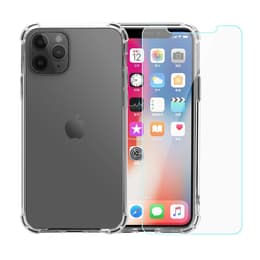 Case and 2 protective screens iPhone 11 Pro Max - Recycled plastic - Transparent