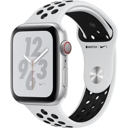 Apple Watch (Series 4) GPS 44 - Aluminium Silver - Nike Sport band Silver
