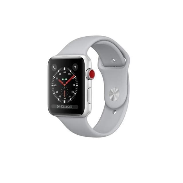 Apple Watch (Series 3) September 2017 42 - Aluminium Silver - Sport loop Grey