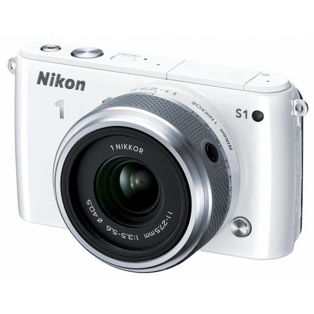 Nikon 1 S1 Hybrid 10Mpx - White