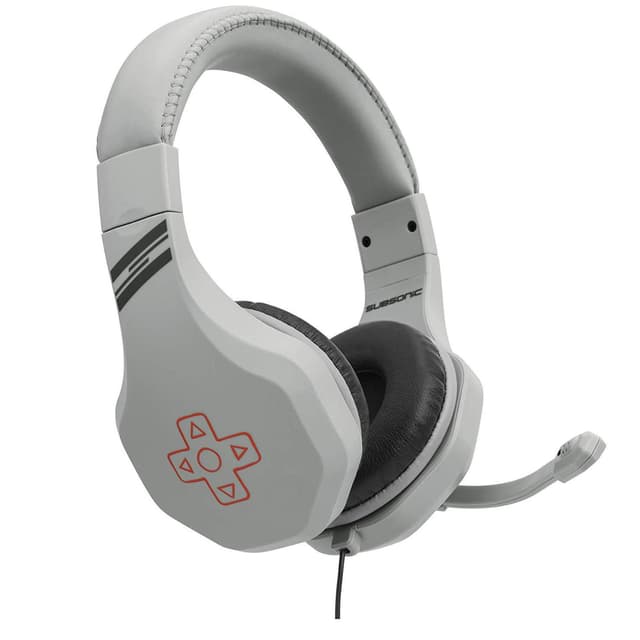 Subsonic Retro Gaming Headset Gaming Headphones with microphone - White/Grey