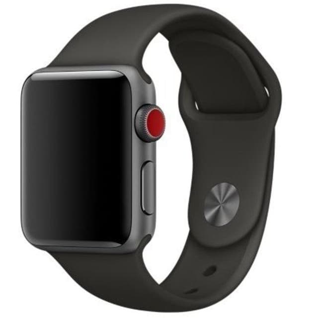 Apple Watch (Series 3) GPS + Cellular 42 - Aluminium Space Gray - Sport band Grey