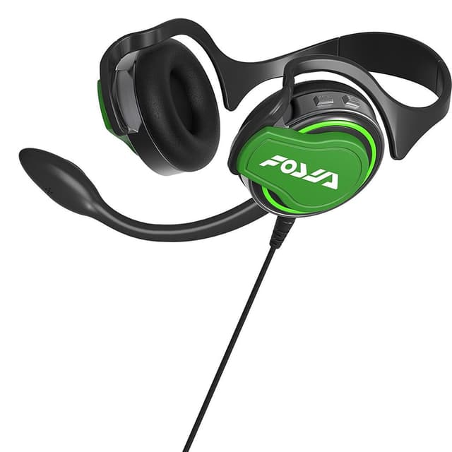 Hori Splatoon 2 gaming wired Headphones with microphone - Black/Green